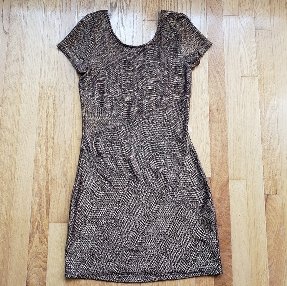 Free People Gold Bodycon Dress - Picture 6 of 6